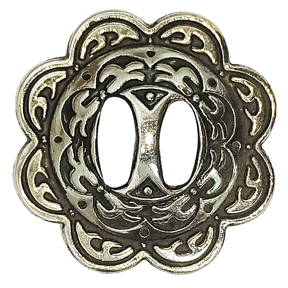 HILASON Pc Western Screw Back Nickel Slotted Concho Cowgirl | Bridle Conchos Belt