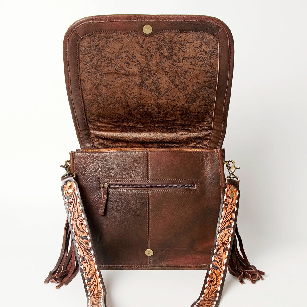 American Darling Crossbody Saddle Blanket Genuine Leather