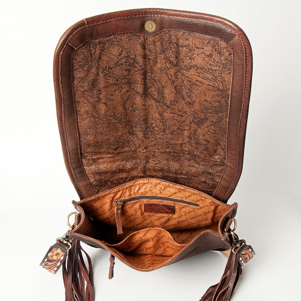 American Darling Crossbody Saddle Blanket Genuine Leather