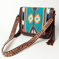 American Darling Crossbody Saddle Blanket Genuine Leather