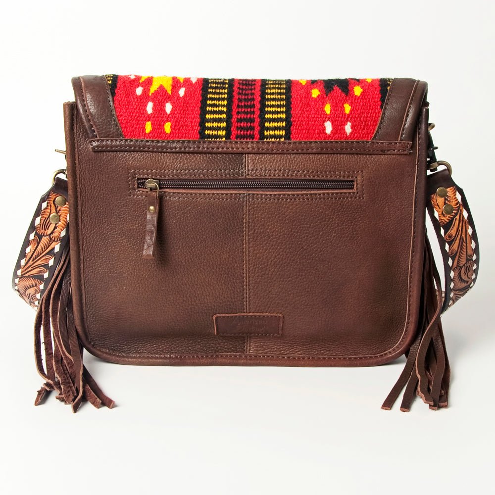 American Darling Crossbody Saddle Blanket Genuine Leather