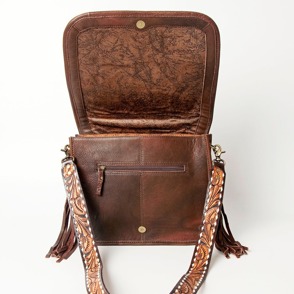American Darling Crossbody Saddle Blanket Genuine Leather