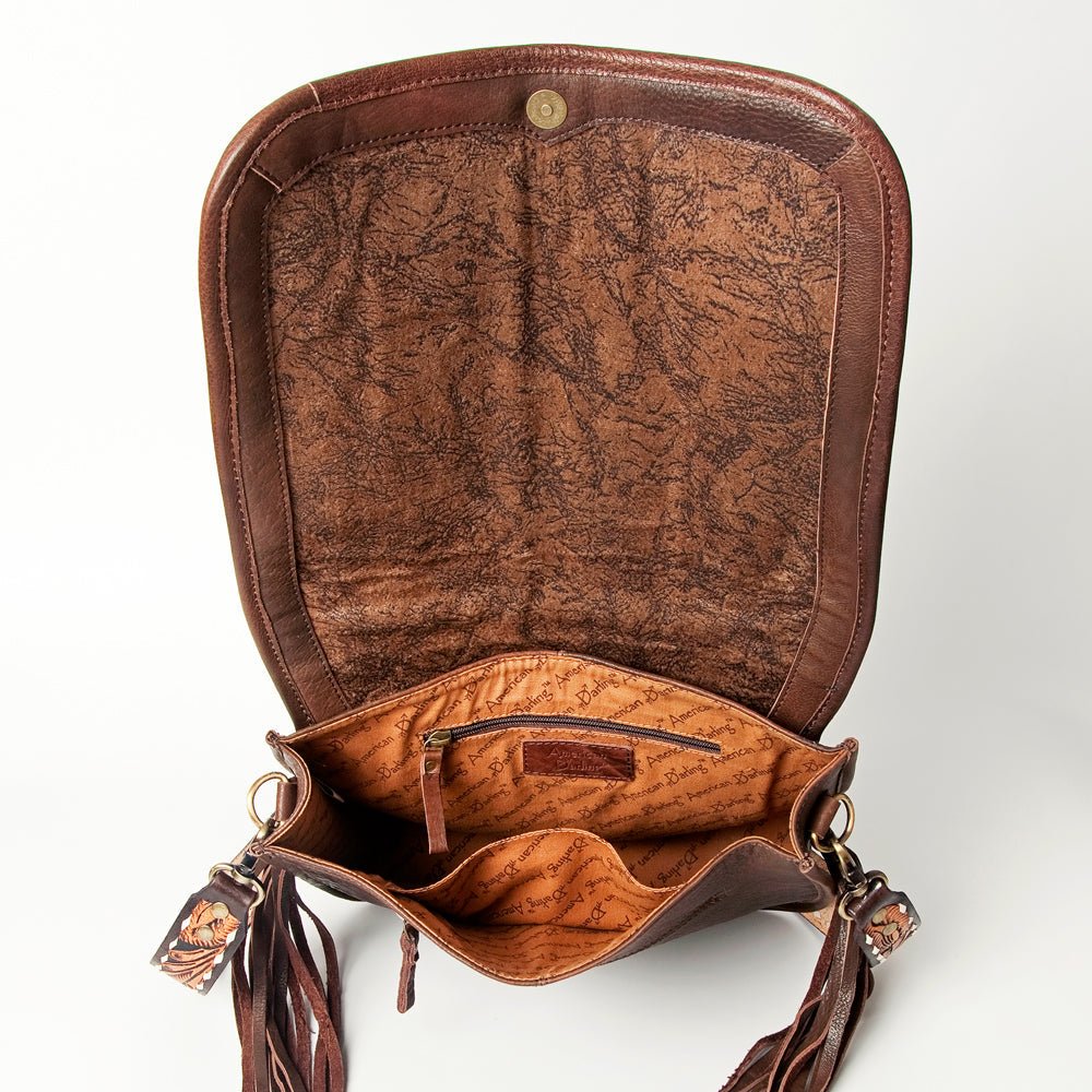 American Darling Crossbody Saddle Blanket Genuine Leather