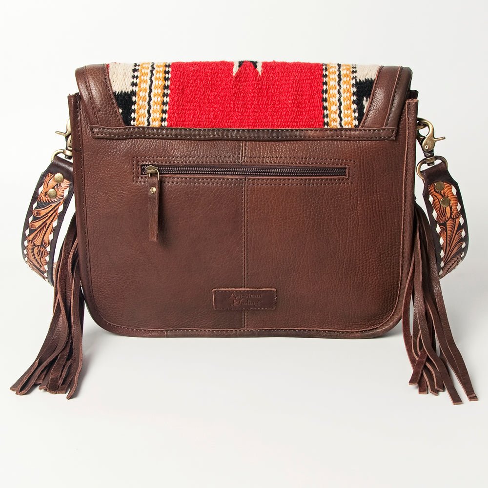 American Darling Crossbody Saddle Blanket Genuine Leather