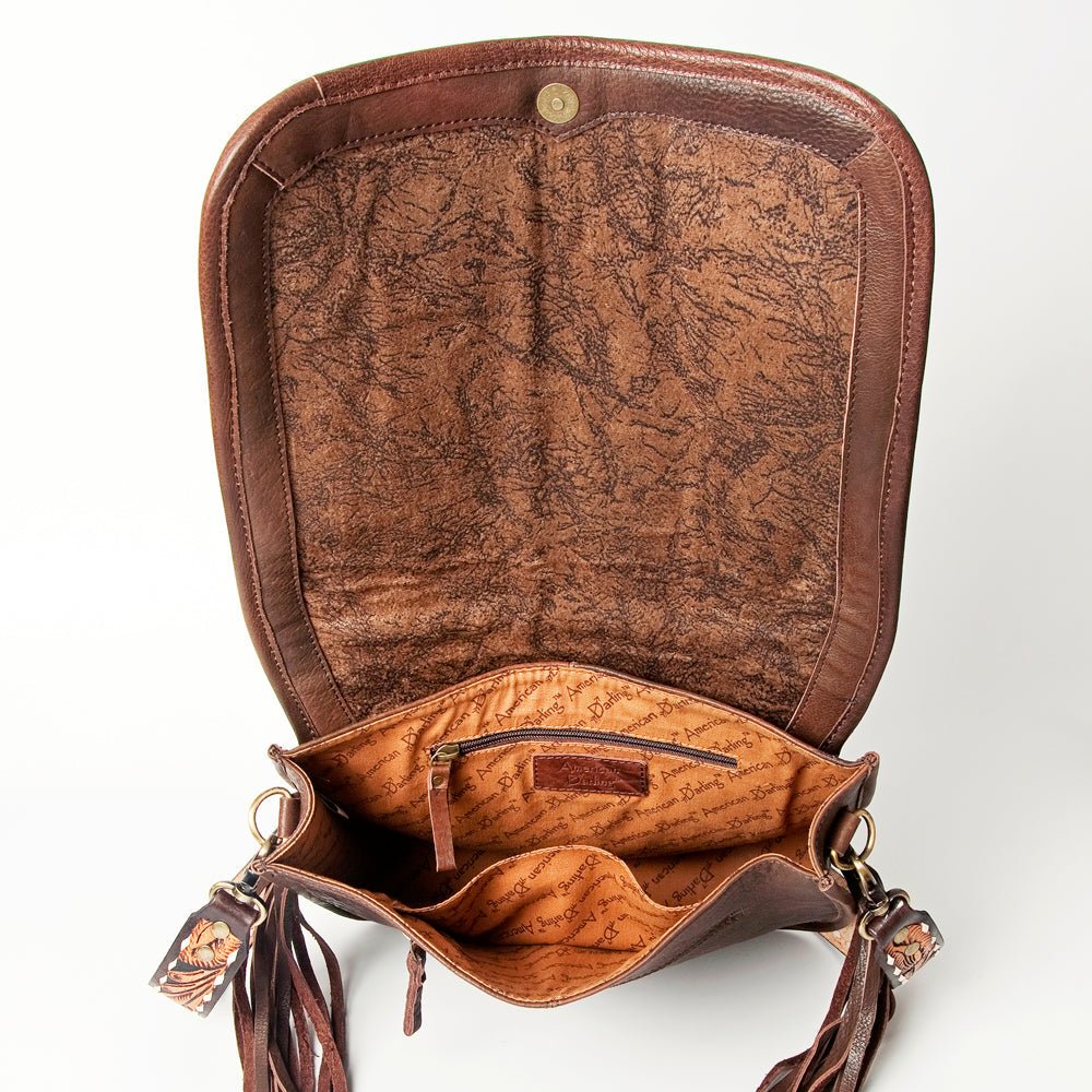American Darling Crossbody Saddle Blanket Genuine Leather