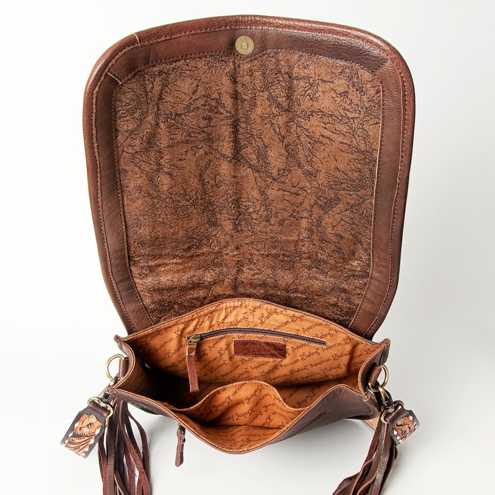 American Darling Crossbody Saddle Blanket Genuine Leather