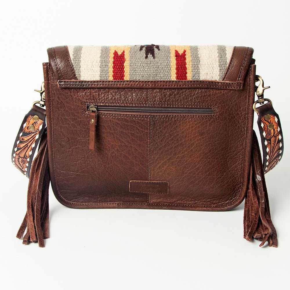 American Darling Crossbody Saddle Blanket Genuine Leather