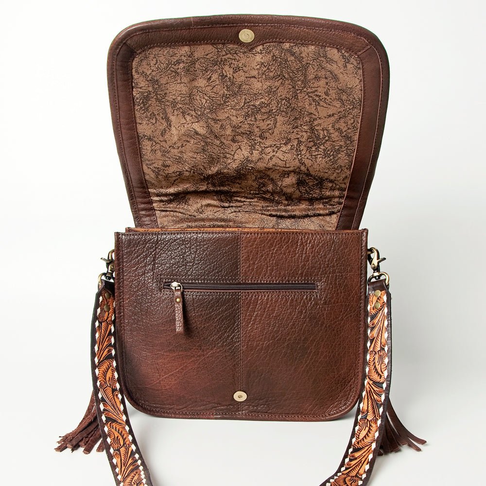 American Darling Crossbody Saddle Blanket Genuine Leather