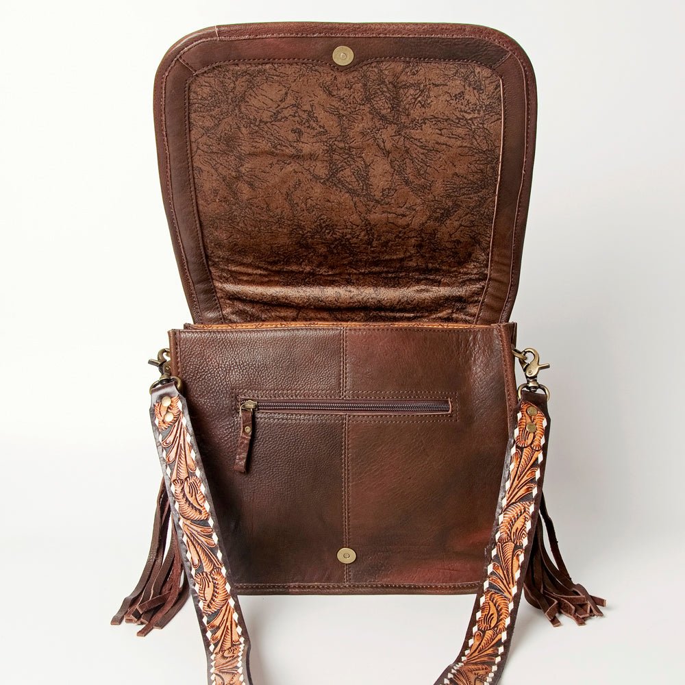American Darling Crossbody Saddle Blanket Genuine Leather