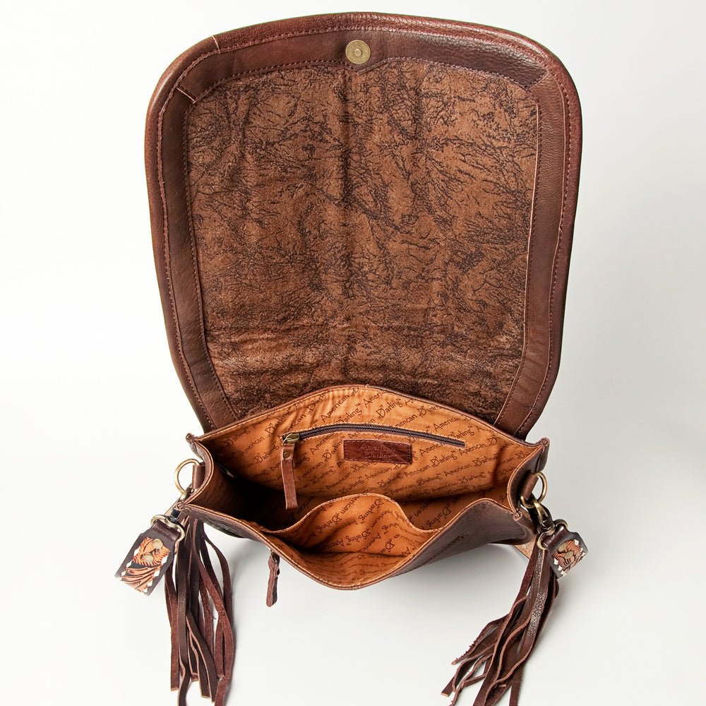 American Darling Crossbody Saddle Blanket Genuine Leather
