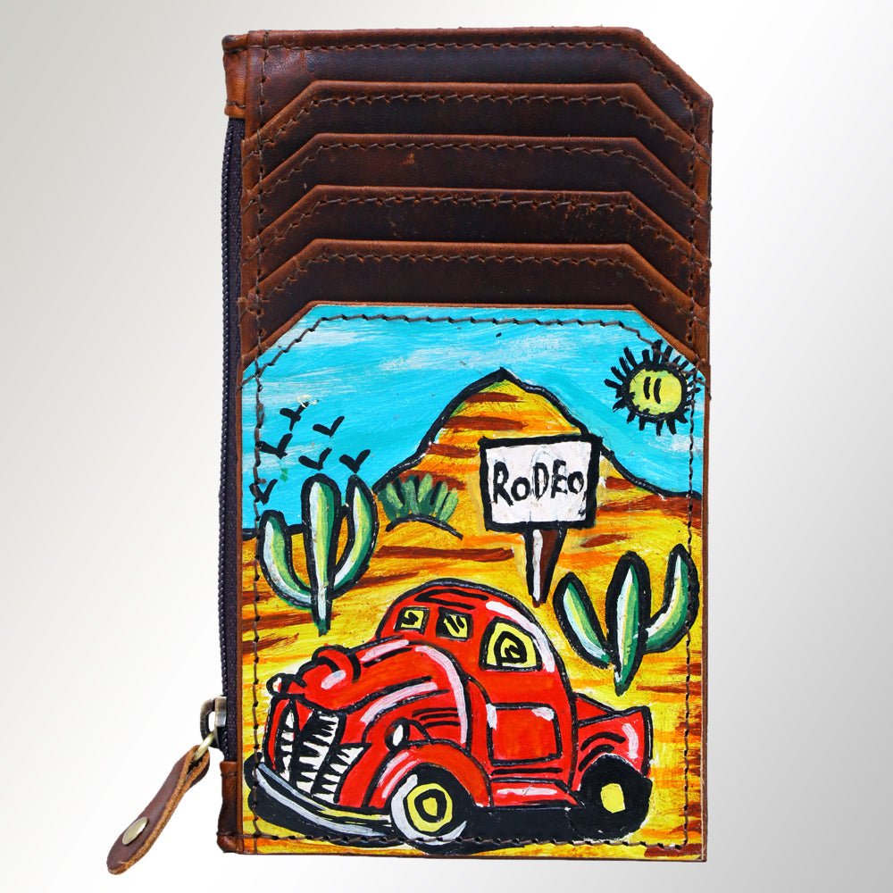 Artisanal Handcrafted Full Grain Leather Card Holder For Women Purse Stylish Everyday