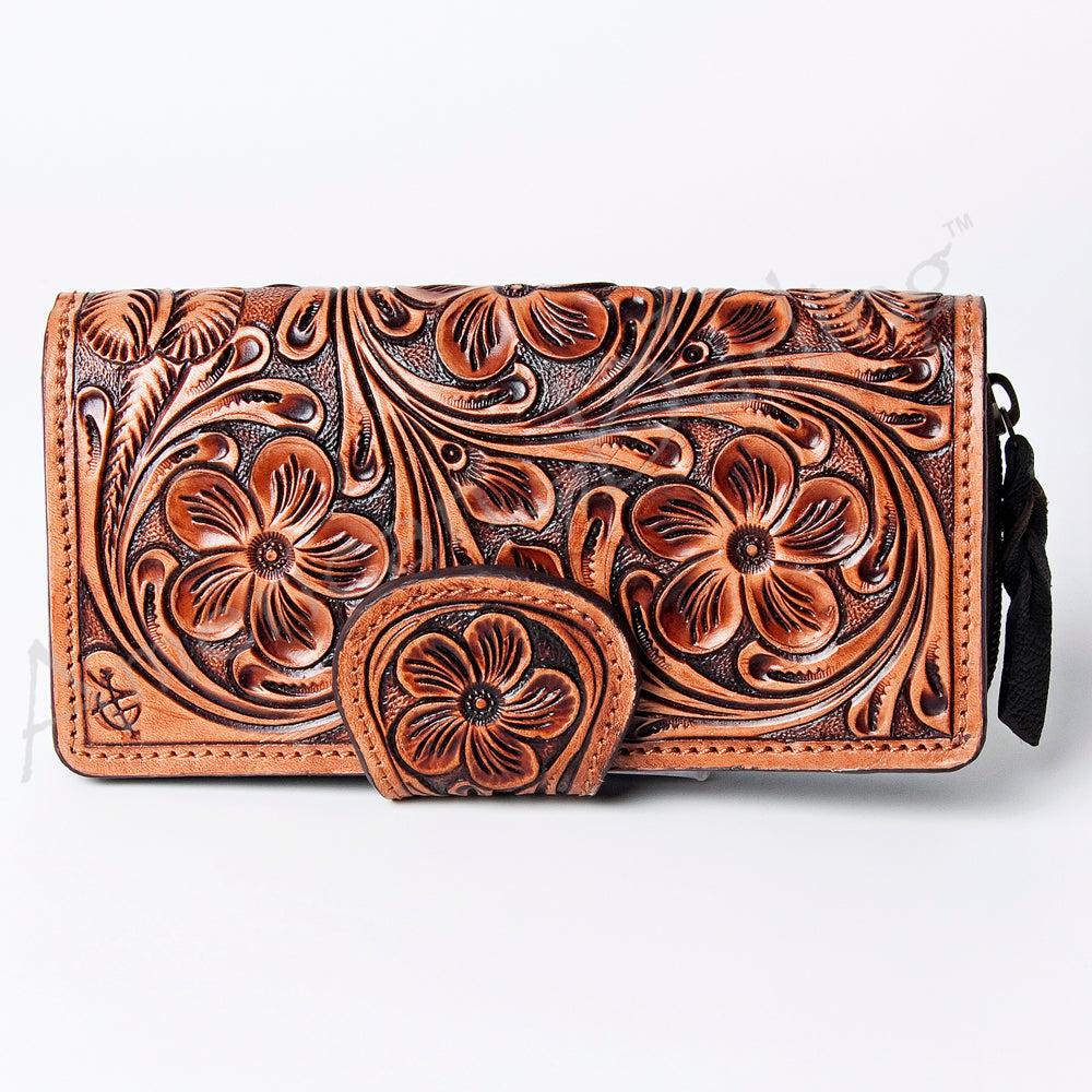 American Darling Hand-Tooled Genuine Leather Wallet