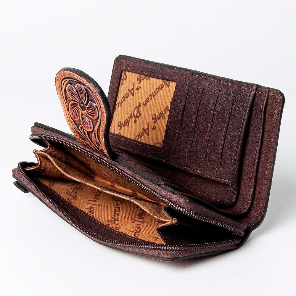 American Darling Hand-Tooled Genuine Leather Wallet