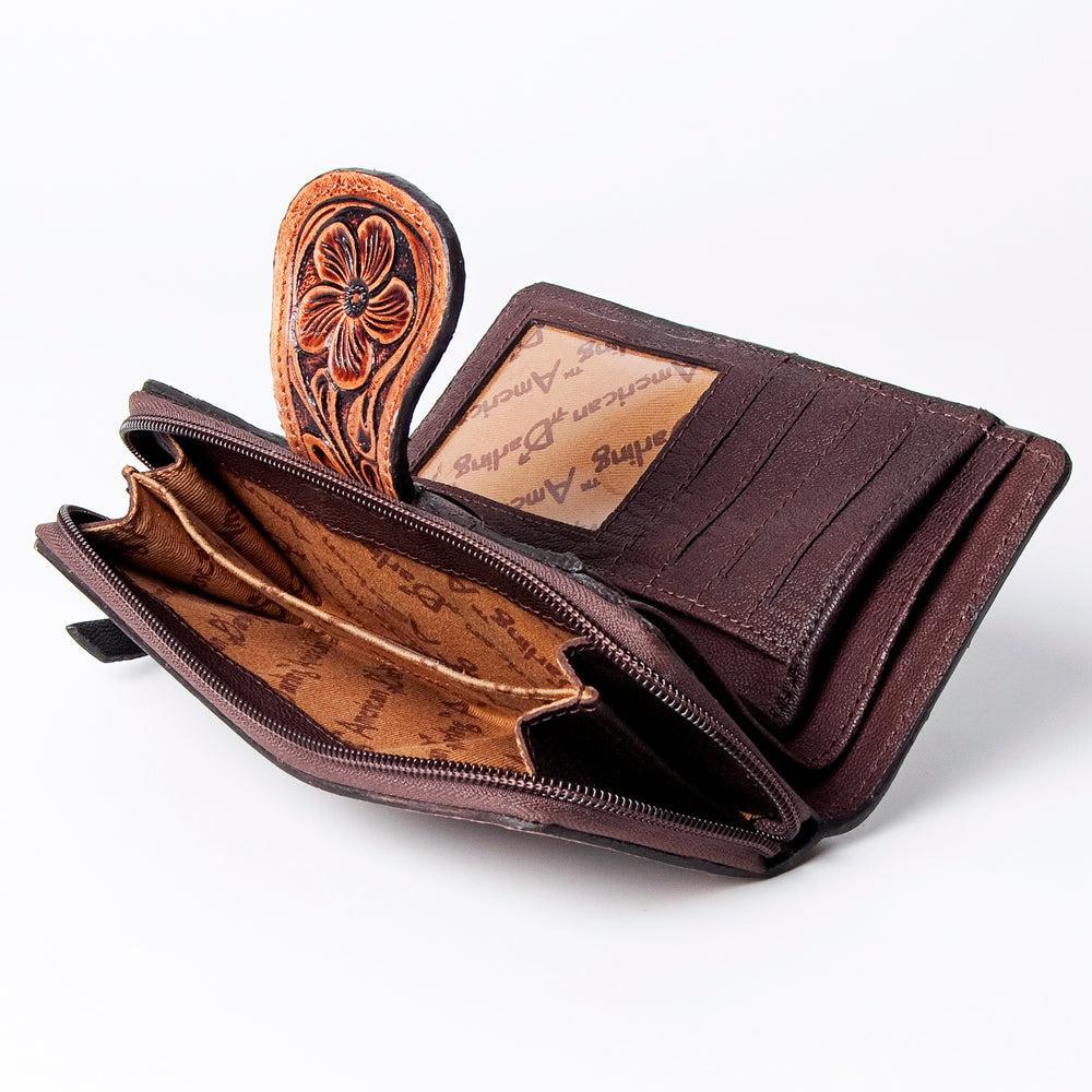 American Darling Hand-Tooled Genuine Leather Wallet