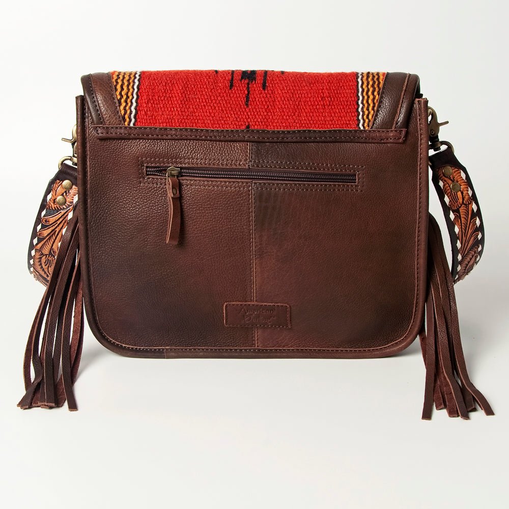 American Darling Crossbody Saddle Blanket Genuine Leather