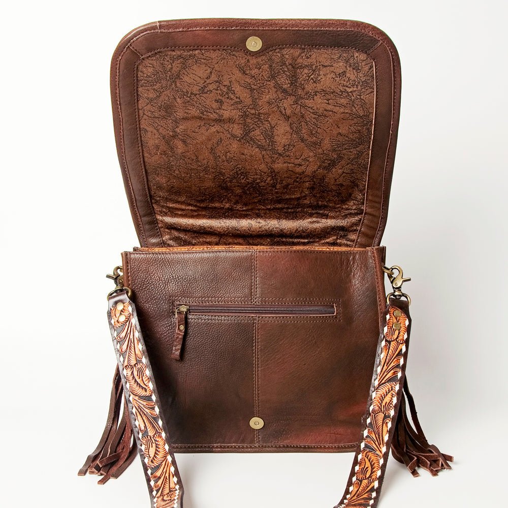 American Darling Crossbody Saddle Blanket Genuine Leather