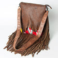 American Darling Crossbody Hand Tooled Saddle Blanket Genuine Leather
