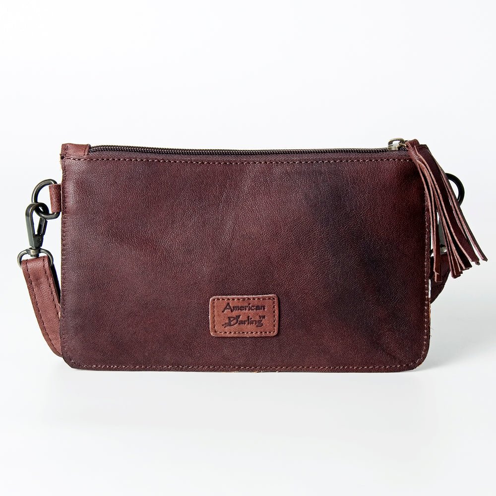 American Darling Hand-Tooled Genuine Leather Crossbody Bag