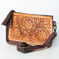 American Darling Hand-Tooled Genuine Leather Crossbody Bag