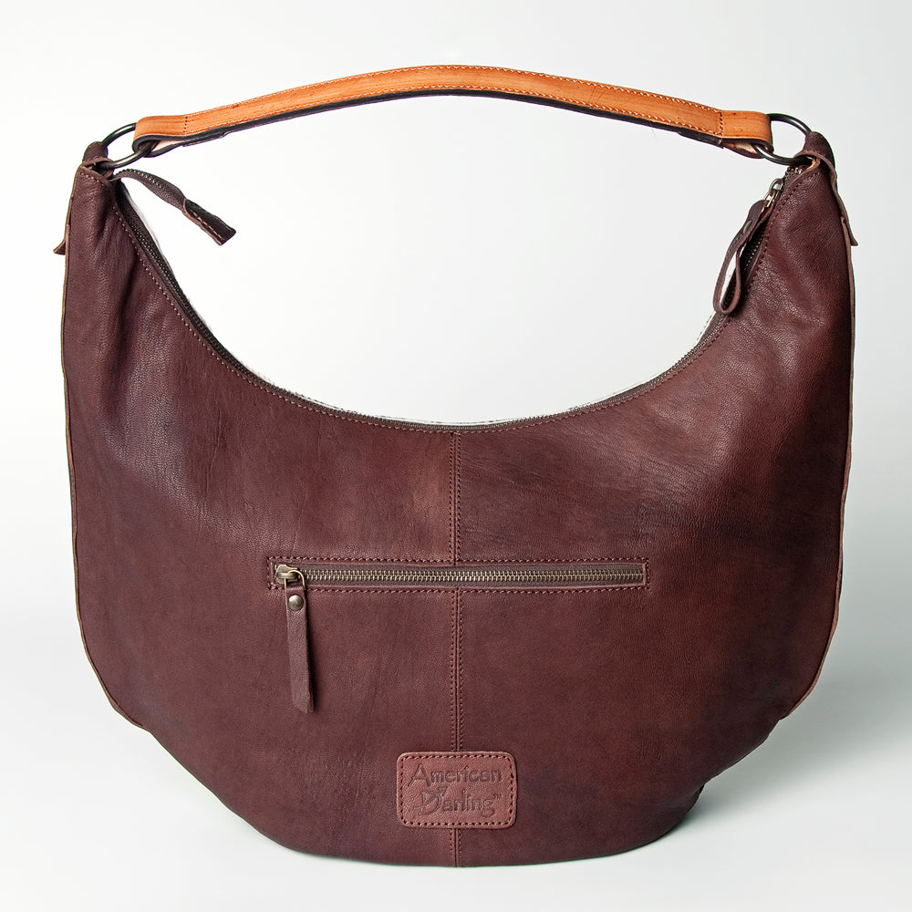 American Darling Hobo Hand Tooled Hair-on Genuine Leather