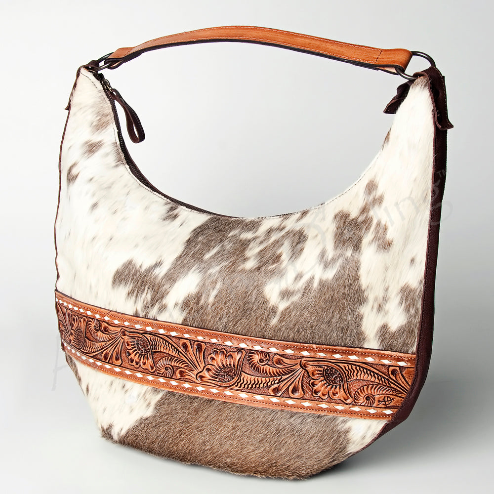 American Darling Hobo Hand Tooled Hair-on Genuine Leather