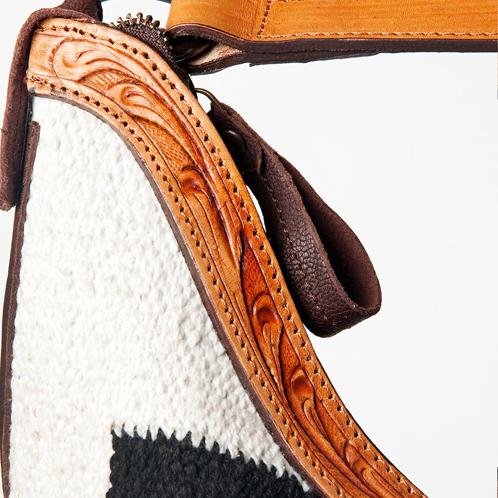 American Darling Hobo Hand Tooled Hair-on Genuine Leather