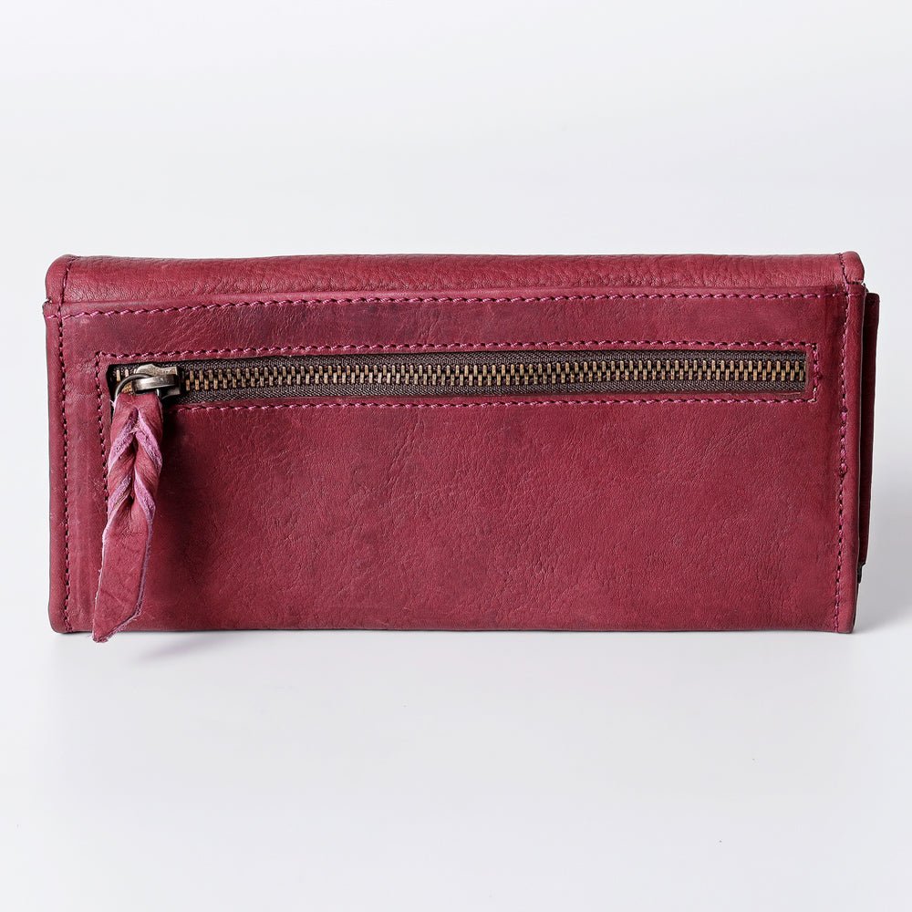 American Darling Wallet Hand Tooled Genuine Leather