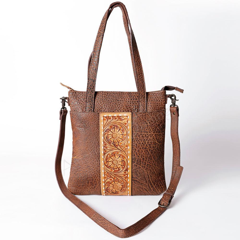 American Darling Hand-Tooled Genuine Leather Tote