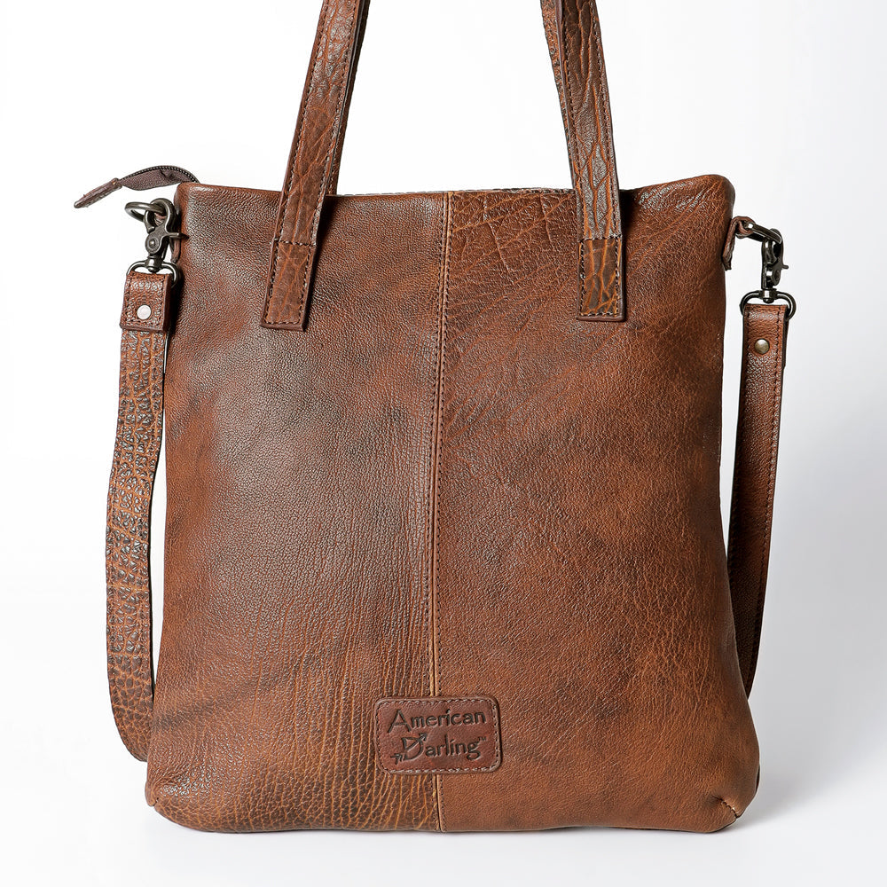 American Darling Tote Hand Tooled Genuine Leather women bag western handbag purse
