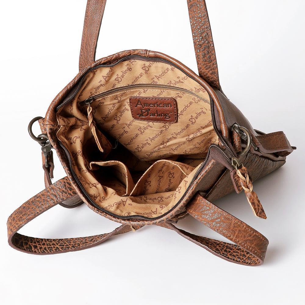 American Darling Hand-Tooled Genuine Leather Tote