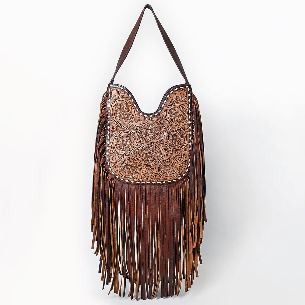 American Darling Hand-Tooled Genuine Leather Hobo Bag
