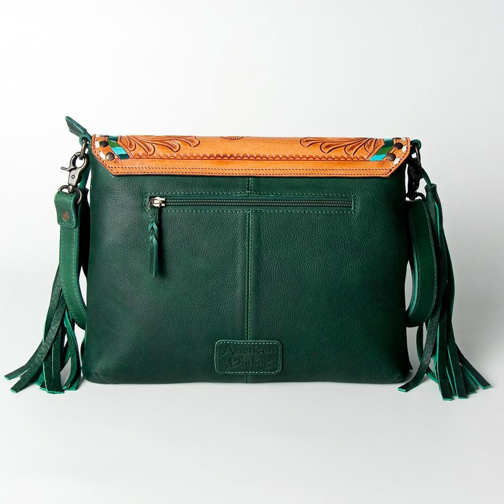 American Darling Hand-Tooled Genuine Leather Crossbody Bag