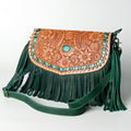 American Darling Hand-Tooled Genuine Leather Crossbody Bag