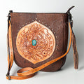 American Darling Hand-Tooled Genuine Leather Crossbody Bag