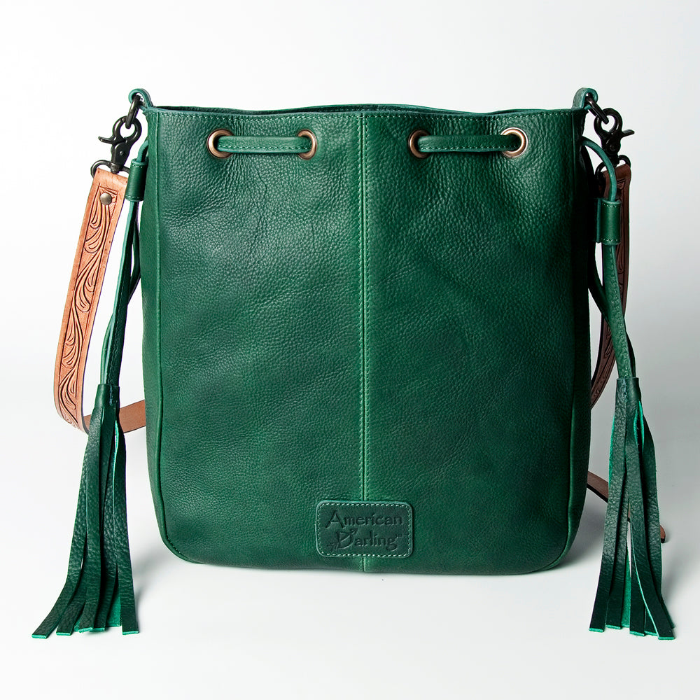 American Darling Hand-Tooled Genuine Leather Crossbody Bag