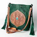 American Darling Hand-Tooled Genuine Leather Crossbody Bag