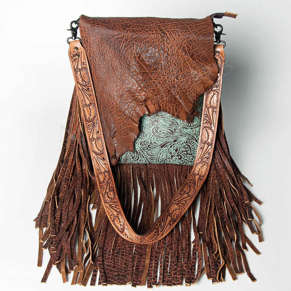 American Darling Hair-On Genuine Leather Crossbody Bag