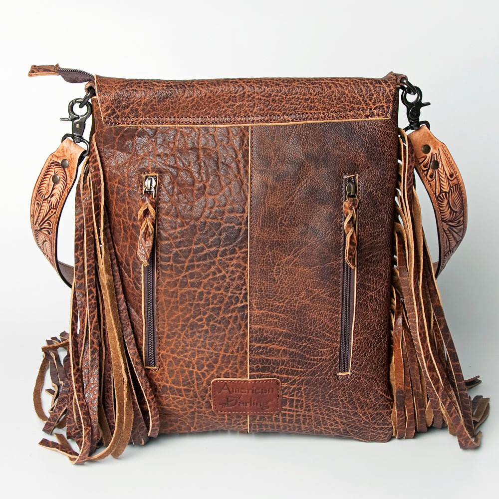 American Darling Hair-On Genuine Leather Crossbody Bag