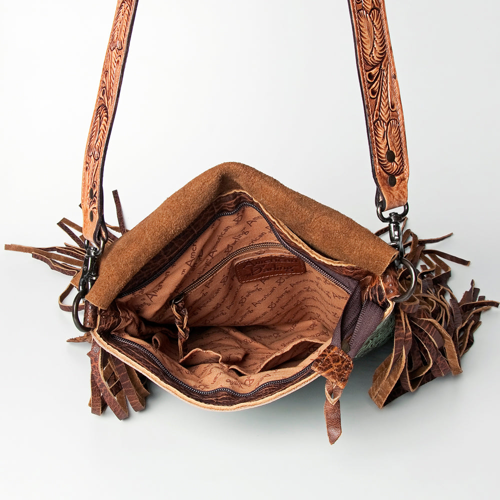 American Darling Hair-On Genuine Leather Crossbody Bag