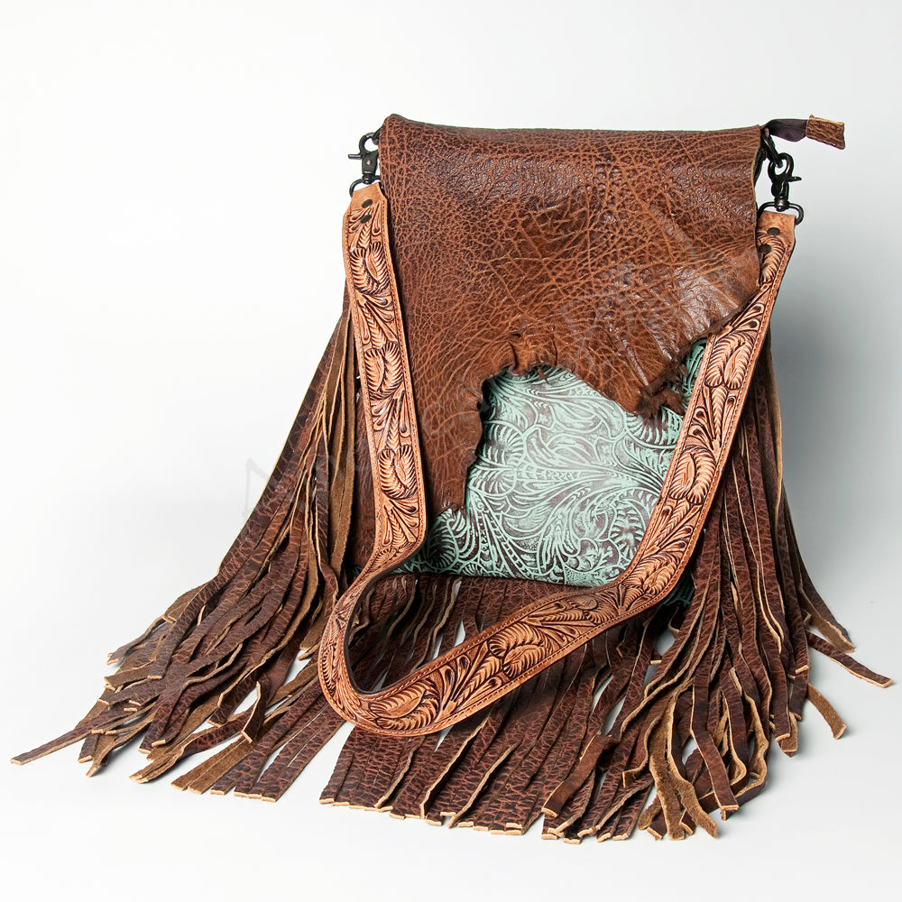 American Darling Hair-On Genuine Leather Crossbody Bag