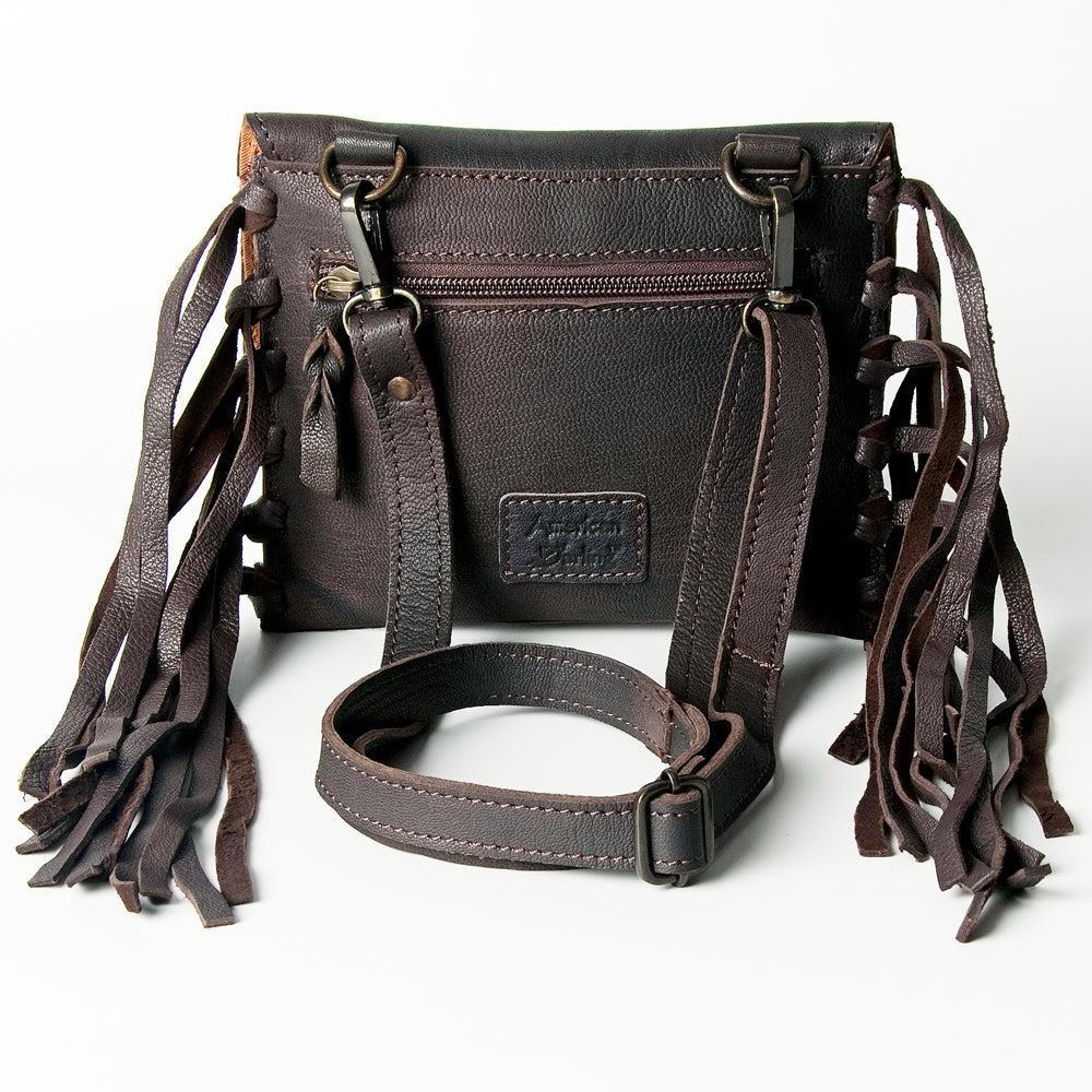 American Darling Hand-Tooled Leather Small Crossbody Bag