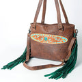 American Darling Hand-Tooled Genuine Leather Tote