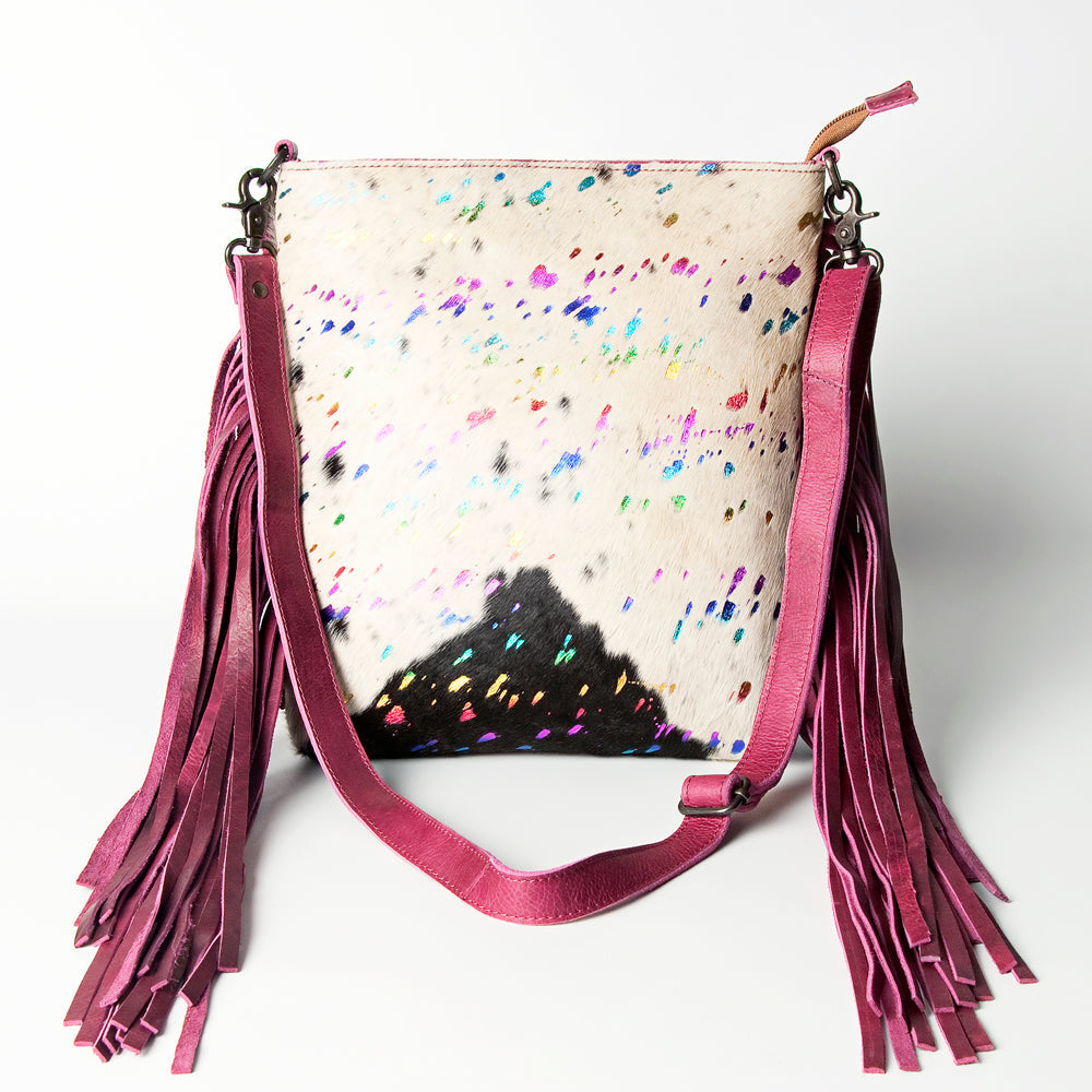 American Darling Hair-On Genuine Leather Crossbody Bag