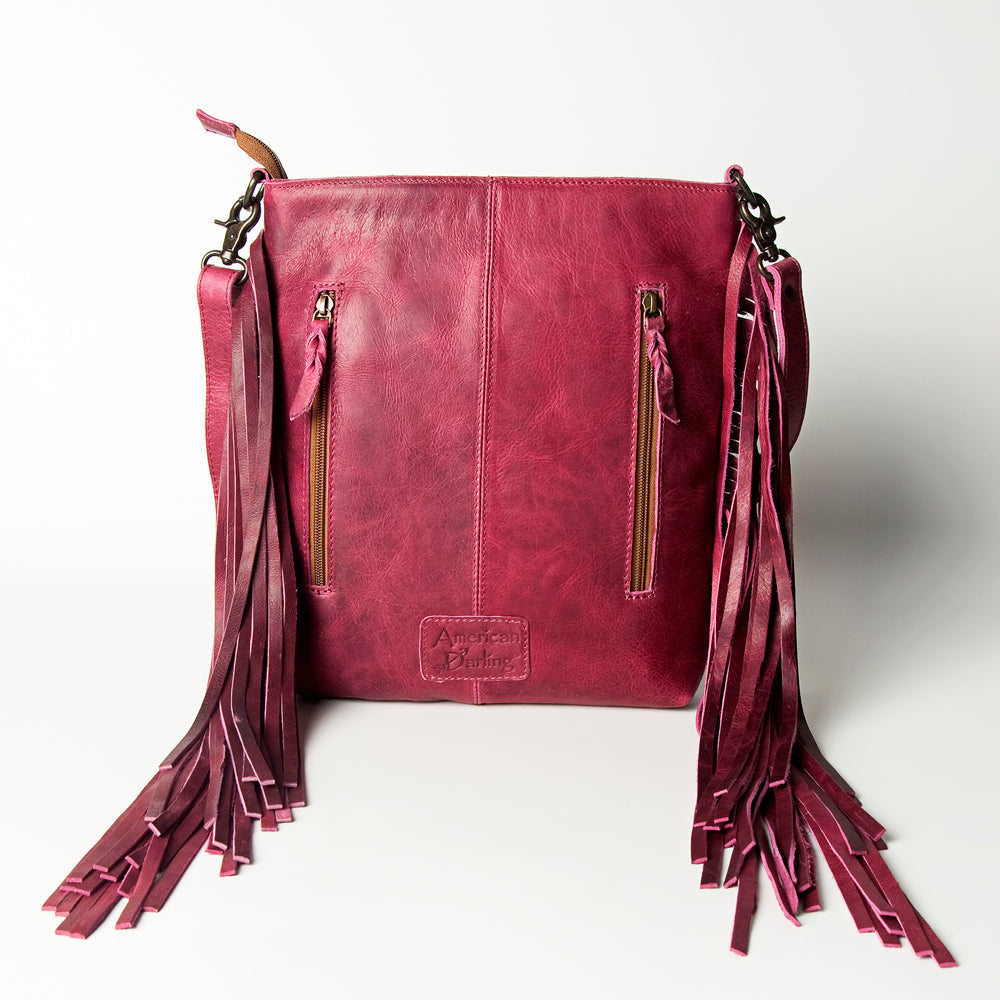 American Darling Hair-On Genuine Leather Crossbody Bag