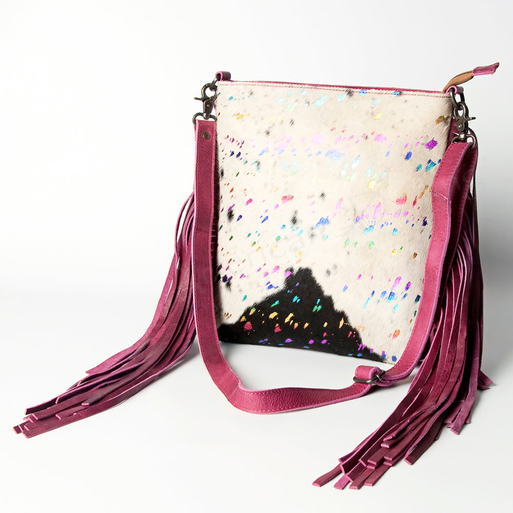 American Darling Hair-On Genuine Leather Crossbody Bag