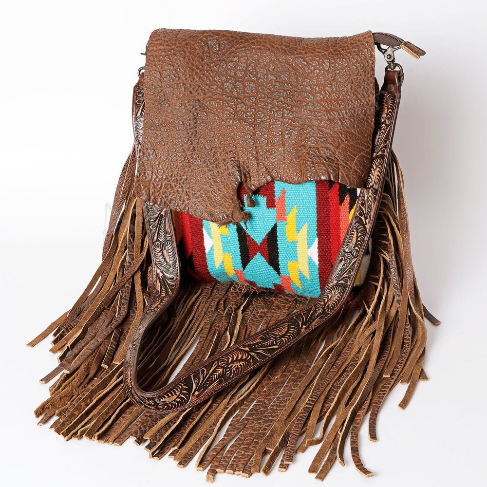 American Darling Crossbody Saddle Blanket Genuine Leather
