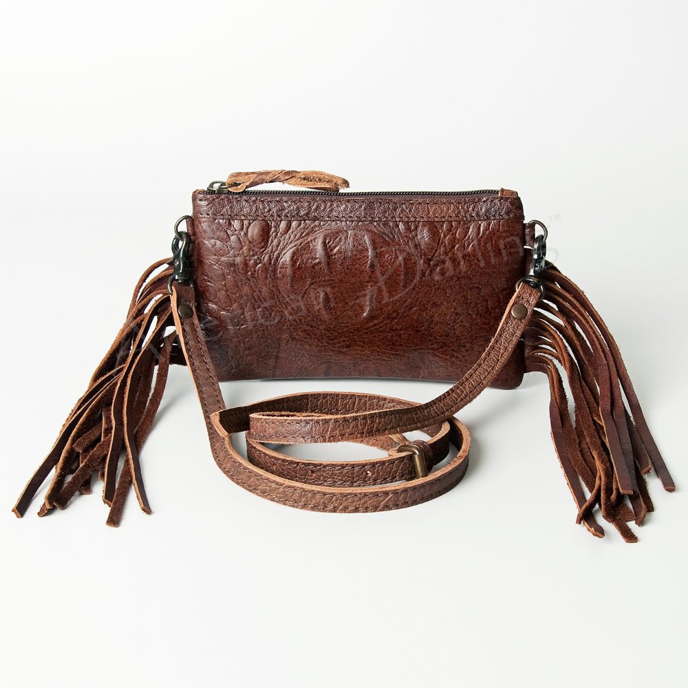 American Darling Coin Purse Hand Tooled Genuine Leather