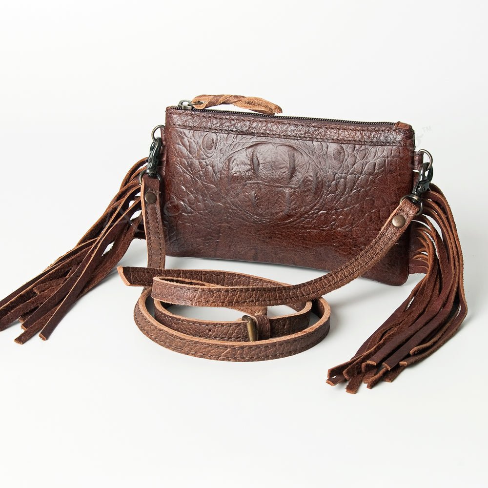 American Darling Coin Purse Hand Tooled Genuine Leather