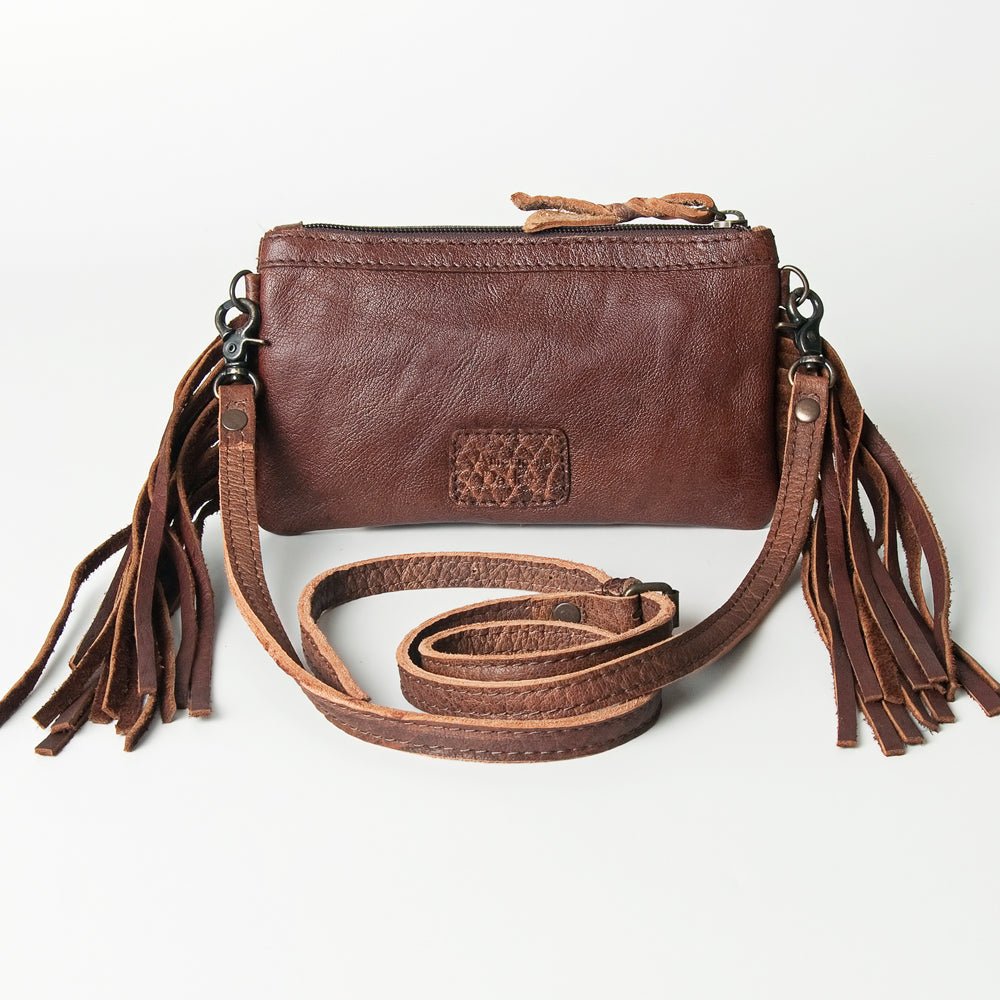 American Darling Coin Purse Hand Tooled Genuine Leather
