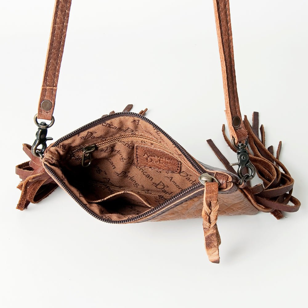 American Darling Coin Purse Hand Tooled Genuine Leather